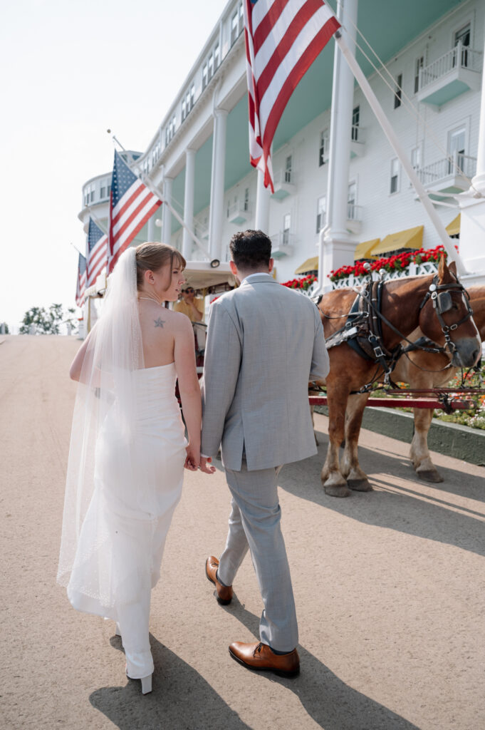 Mackinac Island wedding photographer Mission Point Resort, Grand hotel, The Inn at Stonecliffe wedding