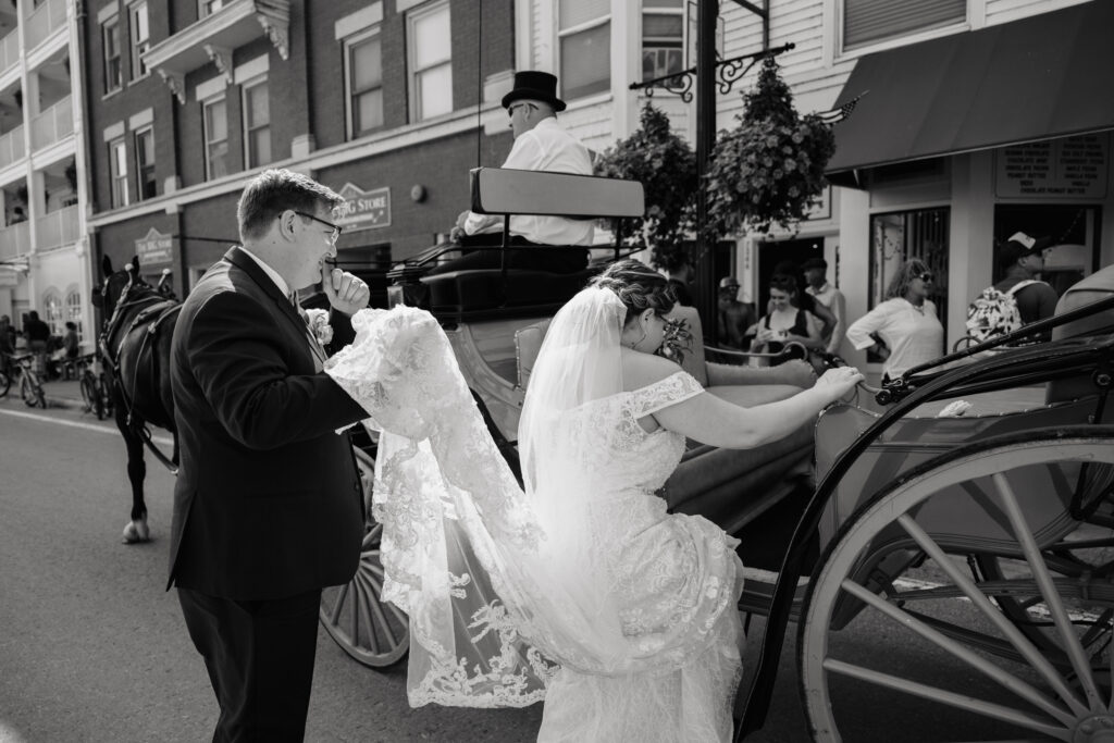 Mackinac Island wedding photographer Mission Point Resort, Grand hotel, The Inn at Stonecliffe wedding