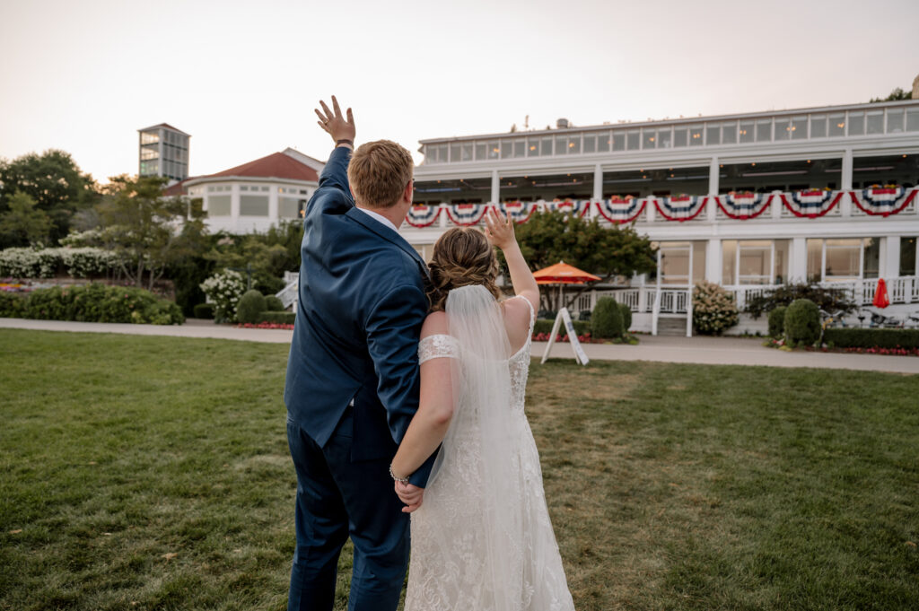 Mackinac Island wedding photographer Mission Point Resort, Grand hotel, The Inn at Stonecliffe wedding